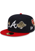 Atlanta Braves New Era Count The Rings 59FIFTY Fitted Hat - Navy Blue