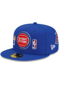 Detroit Pistons New Era Count The Rings 59FIFTY Fitted Hat - Blue