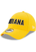 Indiana Pacers New Era Alt Wordmark 9FORTY Adjustable Hat - Yellow