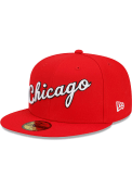 Chicago Bulls New Era NBA21 CITY ALT 5950 CHIBUL OTC Fitted Hat - Black