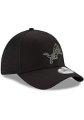 Detroit Lions New Era GCP Black and White NEO 39THIRTY Flex Hat - Black