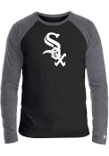 Chicago White Sox New Era Full Chest Logo Fashion T Shirt - Black