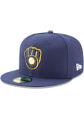 Milwaukee Brewers New Era AC Alt2 2017 59FIFTY Fitted Hat - Navy Blue