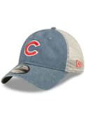 Chicago Cubs New Era Washed 9TWENTY Adjustable Hat - Blue