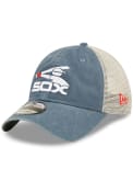 Chicago White Sox New Era Retro Washed 9TWENTY Adjustable Hat - Black