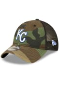 Kansas City Royals New Era Camo Basic 9TWENTY Adjustable Hat - Green