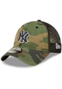 New York Yankees New Era Camo Basic 9TWENTY Adjustable Hat - Green