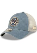Philadelphia Union New Era Washed 9TWENTY Adjustable Hat - Blue