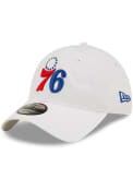 Philadelphia 76ers New Era Ice Dye Core Classic 2.0 9TWENTY Adjustable Hat - White