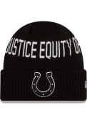 Indianapolis Colts New Era NFL 2021 Social Justice Knit Knit - Black
