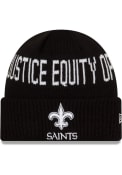 New Orleans Saints New Era NFL 2021 Social Justice Knit Knit - Black