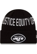 New York Jets New Era NFL 2021 Social Justice Knit Knit - Black