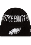 Philadelphia Eagles New Era NFL 2021 Social Justice Knit Knit - Black