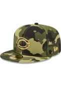 Cincinnati Reds New Era 2022 Armed Forces Day 59FIFTY Fitted Hat - Green