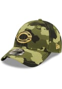 Cincinnati Reds New Era 2022 Armed Forces Day 9FORTY Adjustable Hat - Green