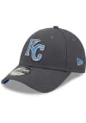 Kansas City Royals New Era 2022 Fathers Day 9FORTY Adjustable Hat - Charcoal