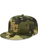 Kansas City Royals New Era 2022 Armed Forces Day 59FIFTY Fitted Hat - Green