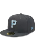 Pittsburgh Pirates New Era 2022 Fathers Day 59FIFTY Fitted Hat - Charcoal