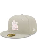 St Louis Cardinals New Era 2022 Mothers Day 59FIFTY Fitted Hat - Grey