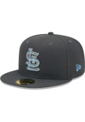 St Louis Cardinals New Era 2022 Fathers Day 59FIFTY Fitted Hat - Charcoal