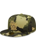 St Louis Cardinals New Era 2022 Armed Forces Day 59FIFTY Fitted Hat - Green