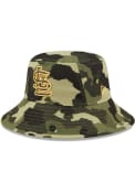 St Louis Cardinals New Era 2022 Armed Forces Day Bucket Hat - Green