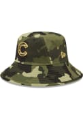 Chicago Cubs New Era 2022 Armed Forces Day Bucket Hat - Green