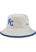 Kansas City Royals New Era Distinct Bucket Hat - Grey