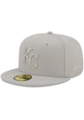 Kansas City Royals New Era Color Pack 59FIFTY Fitted Hat - Silver