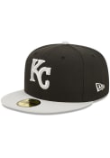 Kansas City Royals New Era 2T Color Pack 59FIFTY Fitted Hat - Black