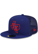 Texas Rangers New Era 2022 Batting Practice 59FIFTY Fitted Hat - Blue