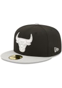 Chicago Bulls New Era 2T Color Pack 59FIFTY Fitted Hat - Black