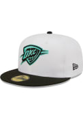 Oklahoma City Thunder New Era 2T Color Pack 59FIFTY Fitted Hat - White