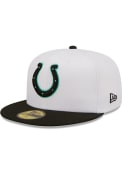 Indianapolis Colts New Era 2T Color Pack 59FIFTY Fitted Hat - White