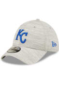 Kansas City Royals New Era Distinct 39THIRTY Flex Hat - Grey