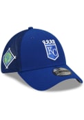 Kansas City Royals New Era 2022 Spring Training 39THIRTY Flex Hat - Blue