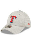 Texas Rangers New Era Distinct 39THIRTY Flex Hat - Grey
