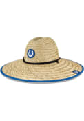 Indianapolis Colts New Era 2022 Training Camp Straw Bucket Hat - Tan