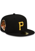 Pittsburgh Pirates New Era Patch Up 59FIFTY Fitted Hat - Black
