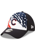 Chicago Cubs New Era 2022 4th of July 39THIRTY Flex Hat - Navy Blue