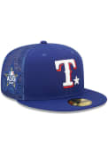 Texas Rangers New Era 2022 All-Star Workout 59FIFTY Fitted Hat - Blue