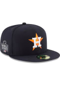 Houston Astros New Era 2021 World Series Patch 59FIFTY Fitted Hat - Navy Blue