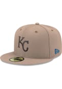 Kansas City Royals New Era 2T 59FIFTY Fitted Hat - Brown