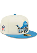 Detroit Lions New Era 2022 Sideline 59FIFTY Fitted Hat - Ivory