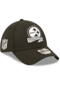 Pittsburgh Steelers New Era 2022 Sideline BW 39THIRTY Flex Hat - Black