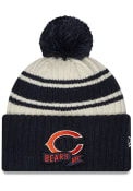Chicago Bears Youth New Era JR 2022 Sideline Sport Knit Hat - Navy Blue