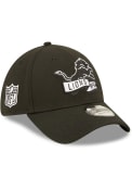 Detroit Lions New Era 2022 Sideline BW 39THIRTY Flex Hat - Black