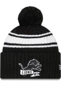 Detroit Lions New Era 2022 BW Sideline Sport Knit - Black