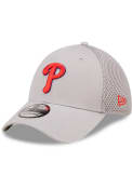 Philadelphia Phillies New Era Team Neo 39THIRTY Flex Hat - Grey