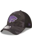 New Era Camo 39THIRTY K-State Wildcats Flex Hat - Black